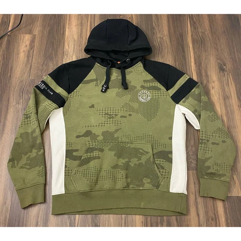 Men Arsenal FC Runners camo graphic cotton pullover hoodie sweatshirt, XXL Cover