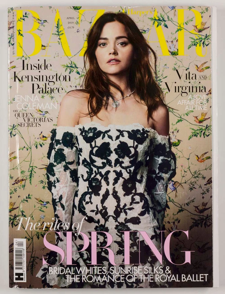 JENNA COLEMAN KENSINGTON PALACE VIRGINIA WOLFE HARPERS BAZAAR APRIL 2019 BRIDAL - Imagem 1 de 1