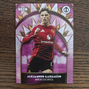Alejandro Garnacho 2024-25 Topps Deco UCC Current Stars Pink Parallel /75 - Picture 1 of 2