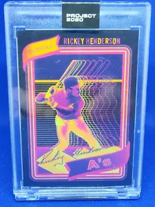 Topps Project 2020 #21 Rickey Henderson By Matt Taylor - Picture 1 of 3