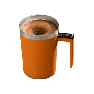 Orange Automatic Magnetic Electric Self Stirring Mug Cup Mixing Coffee Milk Tea - Picture 1 of 7