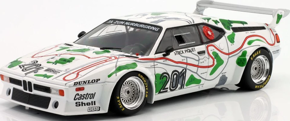 1:18 IXO W1803003 Stuck/Piquet BMW M1 Procar #201 3° 1000Km Nürburgring 1980 - Immagine 1 di 3
