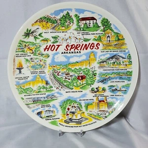 Vintage Hot Springs Arkansas Souvenir Plate - Picture 1 of 3