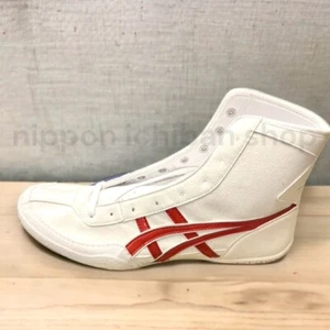【Made to order】ASICS Wrestling Shoes 1083A001 EX-EO TWR900 White x Red x White - Picture 1 of 8