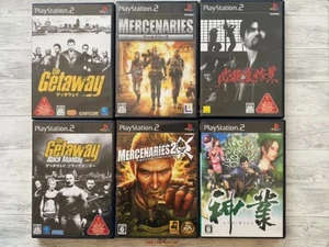 SONY PS2 The Getaway & Mercenaries & Hissatsu Ura-Kagyou & Kamiwaza from Japan - Picture 1 of 14