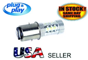 Moped Scooter, ATV, 90W LED Headlight BA20D (H6) Super White with Hi/Lo - Picture 1 of 6