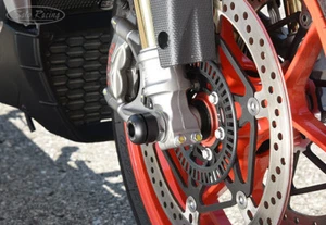 SATO RACING FRONT AXLE SLIDERS FOR ARRILIA RSV4 - Picture 1 of 4