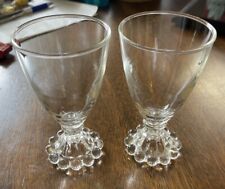 Set Of 2 Vintage Anchor Hocking Boopie Clear Cordial Glasses