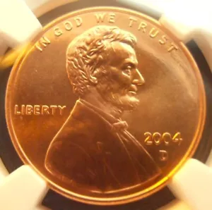 2004 D Lincoln Cent, Nearly Perfect NGC MS 68 RD, Almost Proof-like (04DN121) - Picture 1 of 7