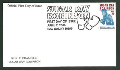 2006 Sugar Ray Robinson Boxing First Day Cover First Day of Issue Unaddressed - Image 1 of 2