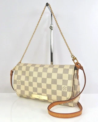 正品路易威登 Damier Azur Favorite PM 2 路单肩包 #58751 — 第 1/4 张图片