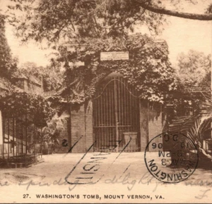 1906 George Washington Tomb Mount Vernon VA Undivided Back Postcard - Picture 1 of 3