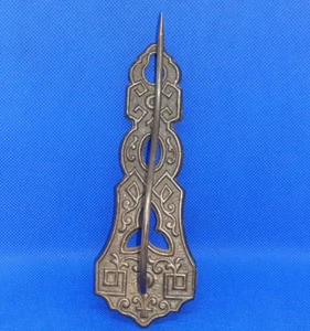 Antique Victorian Cast Iron Eastlake Wall  Bill Receipt Holder Spike Pat'D 1872 - Picture 1 of 12