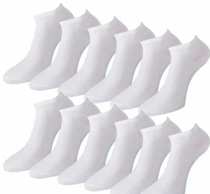 Trainer socks 24 pair mens socks low cut sock cotton rich moisture wicking - Picture 1 of 8