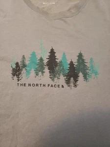 north face mens large shirt short sleeve Gray Pine Tree Scenery - Picture 1 of 5