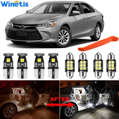 Kit de luces interiores LED para Toyota Camry 2012-2018 + bombillas de matrícula Foto 1 de 4