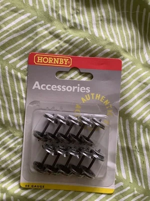 Hornby OO Gauge - R8098 8 Spoked  12.6mm Diameter Wheels Pack of 10 - Image 1 of 2