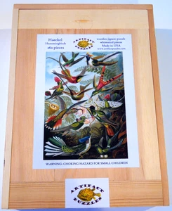 Artefaktpuzzle Holzpuzzle Kolibris Haeckel 262 Teile in Holzbox - Bild 1 von 15