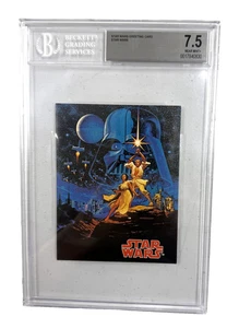 1977 Drawing Board Star Wars Greeting Card "Star Wars" BGS 7.5 NM+ - Picture 1 of 2