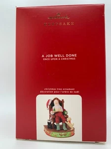 Hallmark 10th in Once Upon A Christmas -  A Job Well Done Ornament NEW Santa - Picture 1 of 2