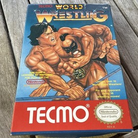 Juego Tecmo World Wrestling NES con Manual y Extras/Envoltura de Pl&aacute;stico