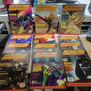 Nintendo Power Lot 12 Magazines 16 22 23 24 26 28 38 42 51 53 54 With Posters - Picture 1 of 3