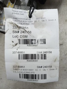 01 02 03 04 05 LEXUS GS300 THROTTLE BODY - Picture 1 of 12