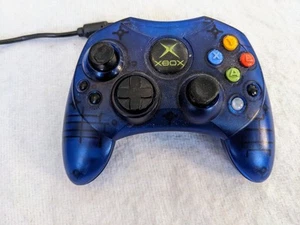 OG Original Xbox Blue Controller S Type OEM Tested Working - Picture 1 of 6