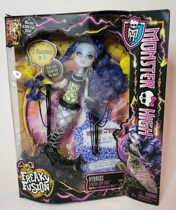 Monster High Freaky Fusion Sirena Von Boo Doll Hybrid Mermaid Ghost 2013NIB NRFB - Picture 1 of 11