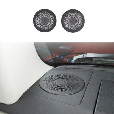 For Toyota FJ Cruiser 2007-14 Console Dashboard Speaker Sound Cover Black Steel — 第 1/4 张图片