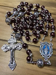 Rosario irrompible, rosario católico milagroso - hecho a mano - Imagen 1 de 5
