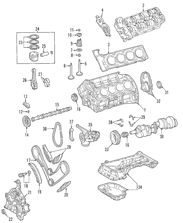 Mercedes Benz Genuine G 550  2009-2015 Timing Gear Set OE 273050080564 - Imagem 1 de 1