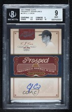 2011 Playoff Prime Cuts Prospect Signatures /299 CJ Cron #CCR BGS 9 MINT Auto