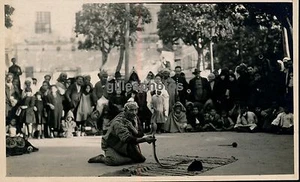 Tunisie c. 1925 - Charmeur de Serpents à Tunis - 23 - Foto 1 di 1