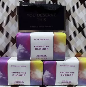 X3 AMONG THE CLOUDS Bath & Body Works Bar Shea Butter Cleansing Soap - Picture 1 of 3
