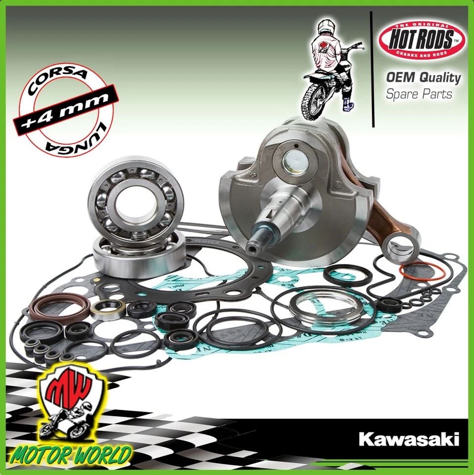 KIT ALBERO MOTORE CORSA LUNGA HOT RODS KAWASAKI KLX 400	2003 2004 Foto 1 de 1