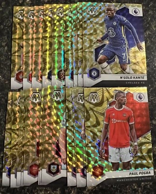 2021-22 Panini Mosaic Soccer Premier League Reactive Gold Prizm Cards  RC - Image 1 of 4