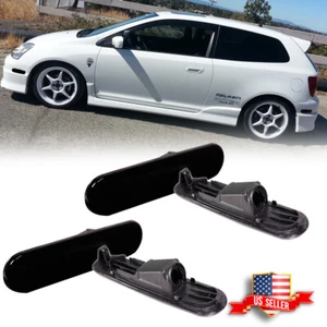 4PCS Smoke Front+Rear Bumper Side Marker Lights For 02-05 Honda Civic Si EP3 3DR - Picture 1 of 11