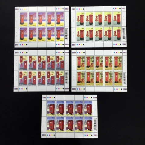 2004 Malta Letter Boxes Sheet of 10 Stamps Unmounted Mint MNH #1297 Cover