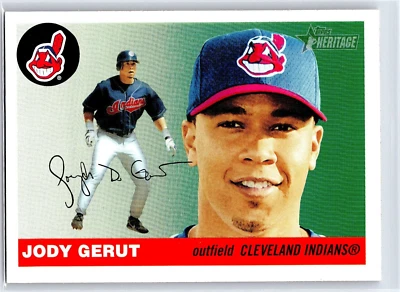 JODY GERUT 2004 Topps Heritage Cleveland Indians Baseball Card #32 - Image 1 of 2