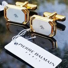 Pierre Balmain Paris Gold & Silver Tone Cufflinks Men's Jewelry With Sign