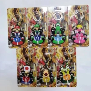 20pcs Japanese anime Mario PVC Keychain Puppet Key Chain Girls boy Keyring gifts - Picture 1 of 1