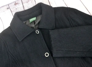 GEIGER COLLECTIONS Women's 100% Wool Quilted Pattern Coat SIZE 40 (M/L) Black - Picture 1 of 8