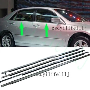 4x For Honda Accord 2003-2007 Door Window Waterproof Strip Silver sealant Trim a - Imagen 1 de 2