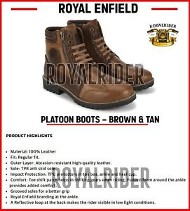 ROYAL ENFIELD PLATOON BOOTS - BROWN & TAN