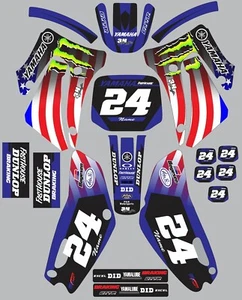 YAMAHA GRAPHICS TTR125 TTR 125 2000-2007 American Flag Custom - Picture 1 of 1