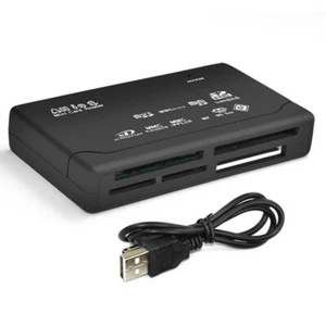 Adaptador de tarjeta de memoria Micro SD a USB negro lector unidad multitarjeta compatible con 64 GB - Imagen 1 de 3