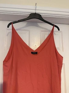 NWOT Set of 2 Womens UK 20 Pink White Vests Tops Strappy Summer Holidays - Picture 1 of 7