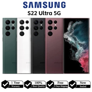 Samsung Galaxy S22 Ultra 5G 128GB/256GB SM-S908U Factory Unlocked - New in Box - Picture 1 of 22