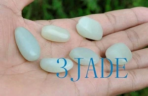 6pcs Tumbled Hetian Nephrite Jade Stone Nugget Beads Gemstone wholesale - Picture 1 of 3